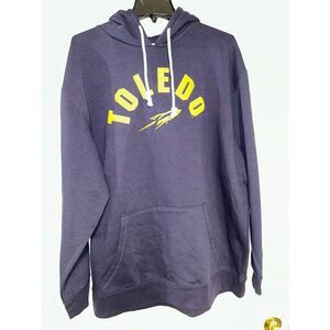 NCAA Champion Toledo Rockets Navy Blue Hoodie Sweatshirt XXL 2XL